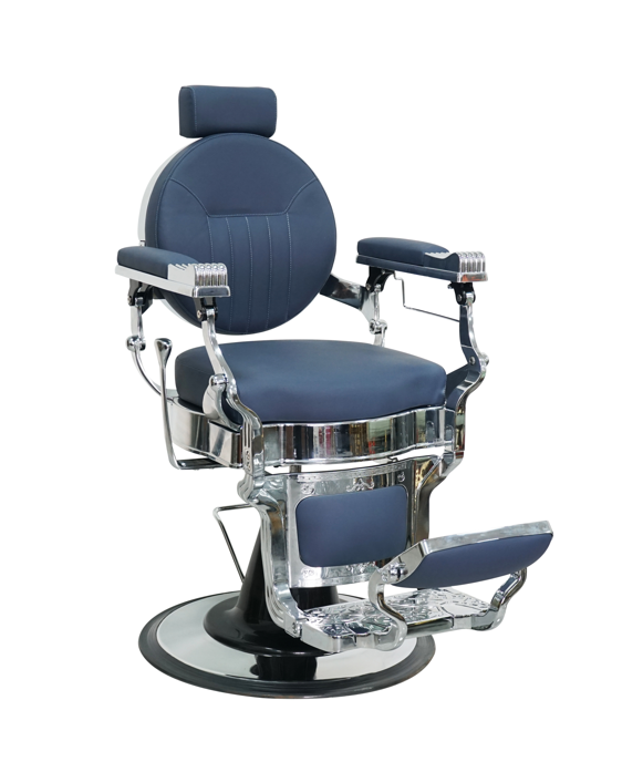 Klassischer Barberstuhl "Royal Blue"
