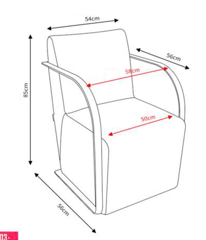 Modern waiting area chair in dark grey